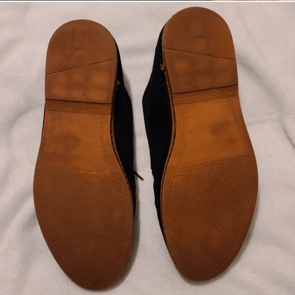 FASHION Suede Lace up Men's Black Oxford shoes Size 11.5 - Picture 9 of 11